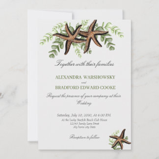 Eleganter Eukalyptus und Einladung zur Hochzeit vo
