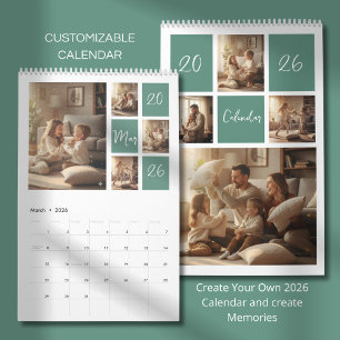 Eleganter Familienfoto-Kalender 2026 Kalender