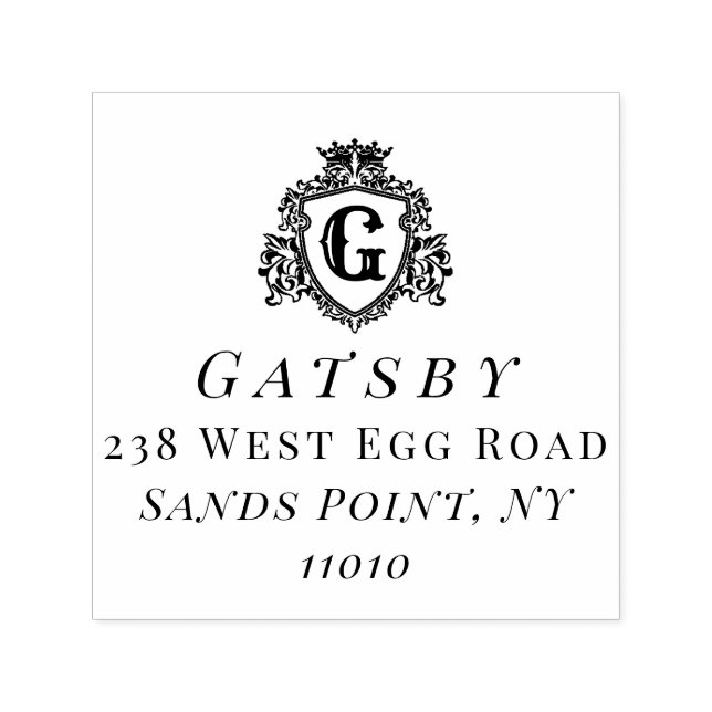 Eleganter Familienname Custom Typografy und Initia Permastempel (Design)