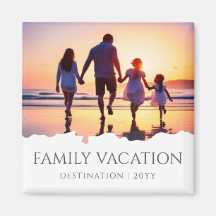 Eleganter Familienurlaub   Foto für Familienreisen Magnet