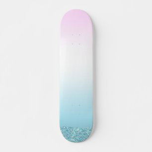 Eleganter, farbenfroher Glitzer mit Gefälle Rainbo Skateboard