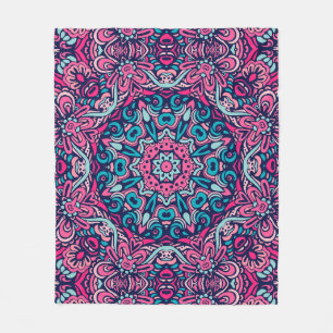 Eleganter farbenfroher nahtloser Muster Duschvorha Fleecedecke