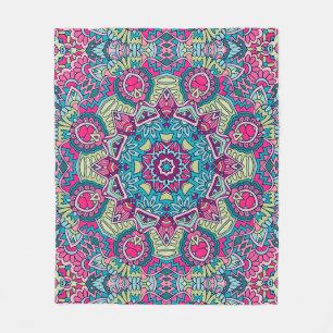 Eleganter farbenfroher nahtloser Muster Duschvorha Fleecedecke