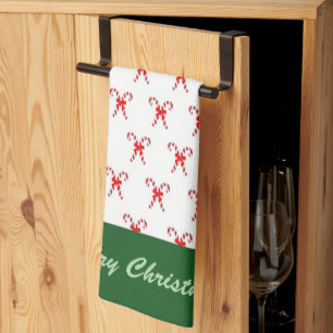 Eleganter farbenfroher Winter Frohe Weihnachten Geschirrtuch