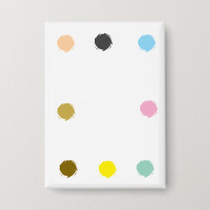 Eleganter Farbton Polka Dot Pattern Button