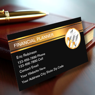 Eleganter Finanzplanungsprofi  Visitenkarte