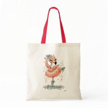 Eleganter Flamingo-Balletttänzerin in Blüte