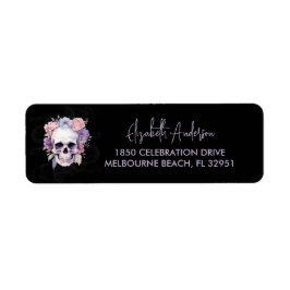 Eleganter Floral & Skull Gothic-Gaumenfreund