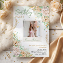 Eleganter Floraler Geburtstag