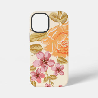 Eleganter floraler Hintergrund iPhone 12 Mini Hülle