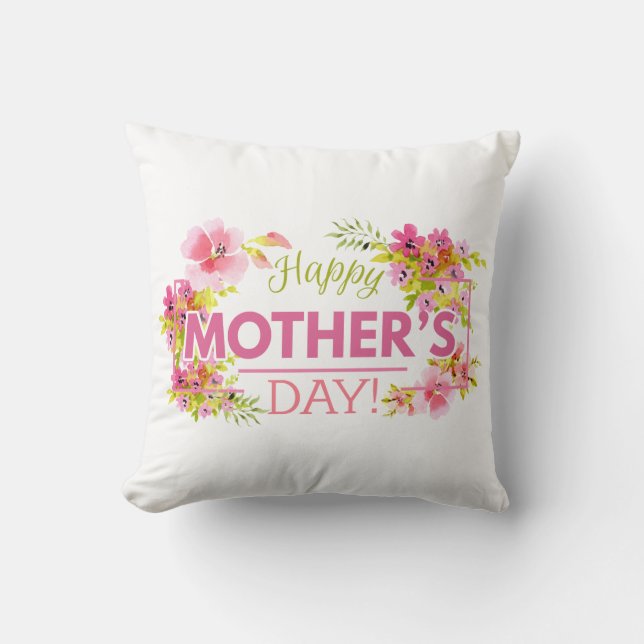 Eleganter floraler Muttertag | Kissen (Vorderseite)