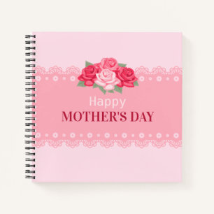 Eleganter floraler Muttertag   Notebook Notizbuch