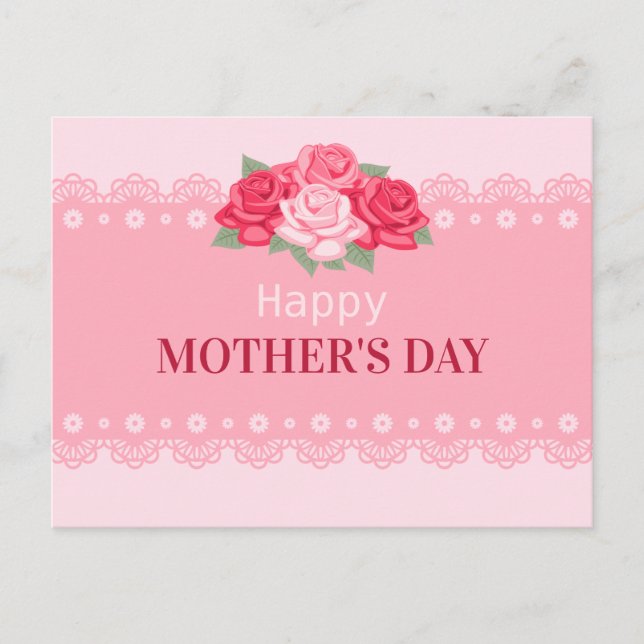 Eleganter floraler Muttertag | Postkarte (Vorderseite)