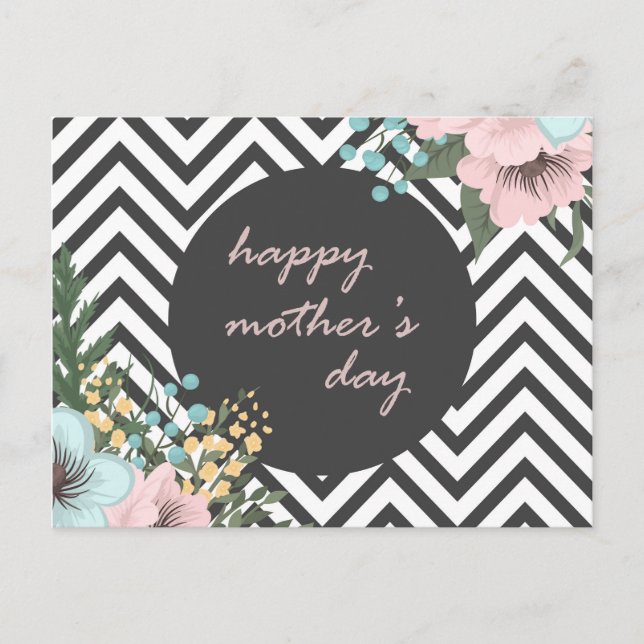 Eleganter floraler Muttertag | Postkarte (Vorderseite)