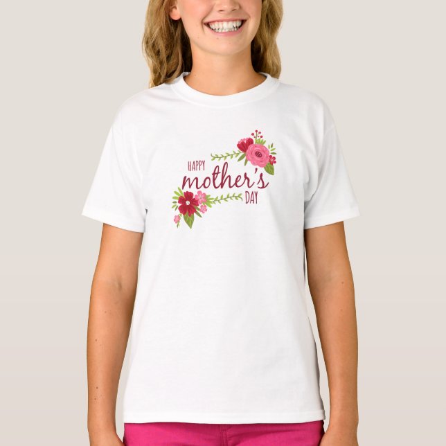 Eleganter floraler Muttertag | SHIRT (Vorderseite)