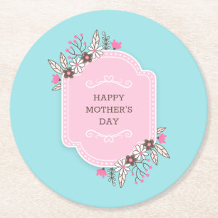 Eleganter floraler Muttertag   UNTERSETZER