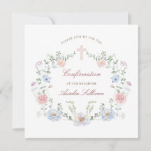 Eleganter floraler Rahmen-Bestätigungsplatz