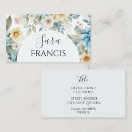 Eleganter floraler Standard, 3,5" x 2,0" Visitenka Visitenkarte