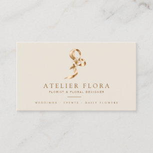 Eleganter Florist & Floraldesigner Visitenkarte