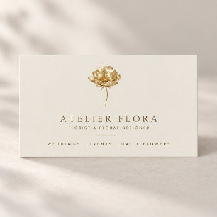 Eleganter Florist & Floraldesigner Visitenkarte