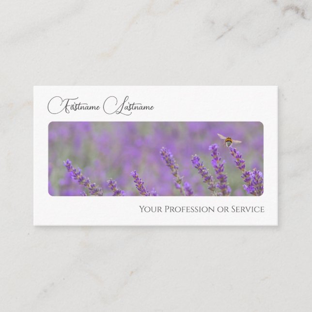 Eleganter floristischer Blume Blossom Kalligraphie Visitenkarte (Vorderseite)