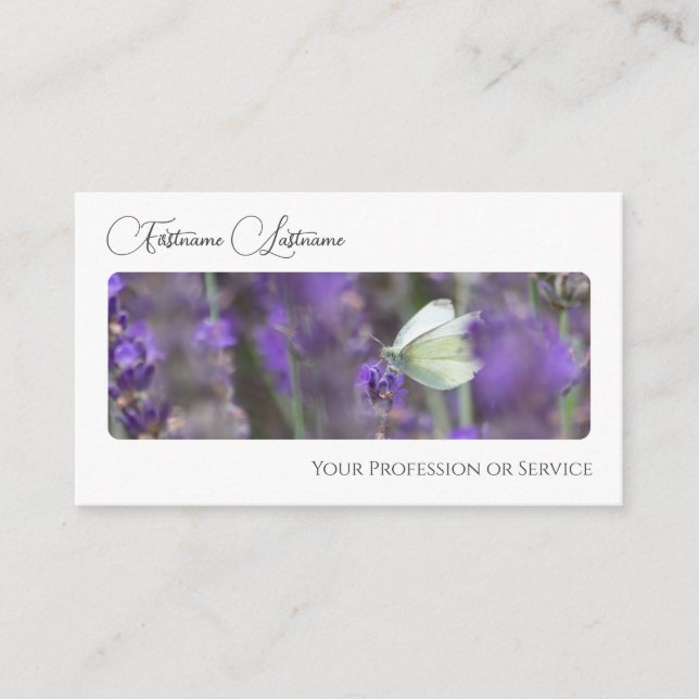 Eleganter floristischer Blume Blossom Kalligraphie Visitenkarte (Vorderseite)