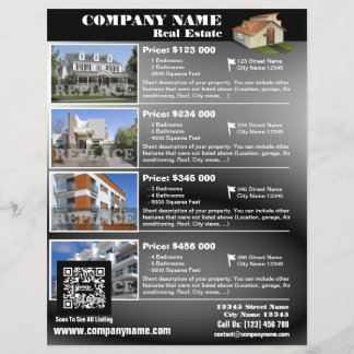 Eleganter Flyer mit weißem QR-Code (QR452)