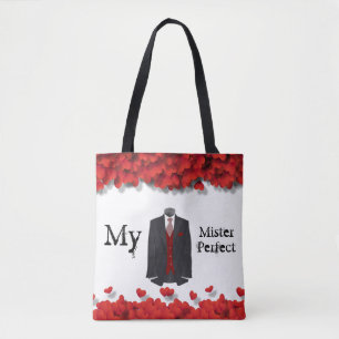 Eleganter formaler Anzug glamouröse Herzen Tasche