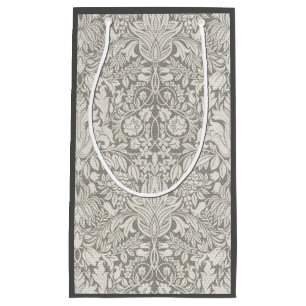 eleganter formaler weißer Damast-Spitzen-Brokate Kleine Geschenktüte