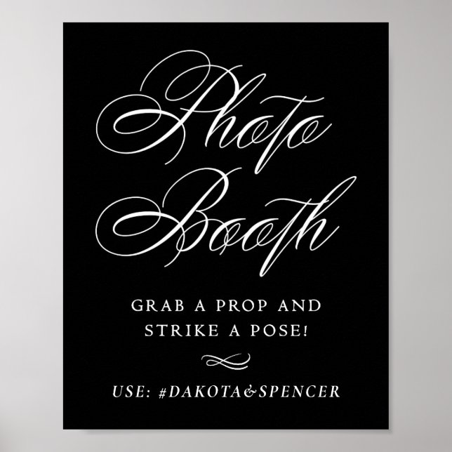 Eleganter Foto-Stand Stricken einer Pose | White S Poster (Vorne)