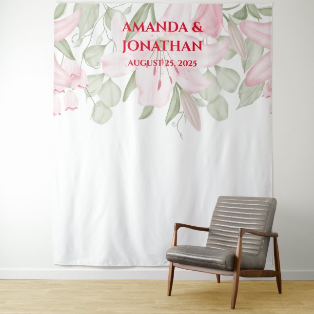 Eleganter Foto-Stand Wandteppich (Beispiel)