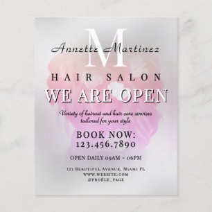Eleganter Friseur minimalistisch Flyer