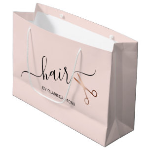 Eleganter Friseursalon der modernen Rose Große Geschenktüte