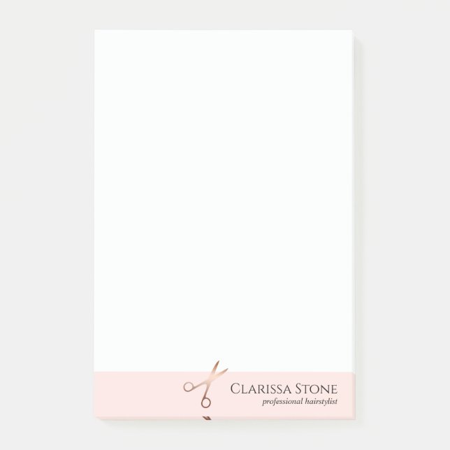 Eleganter Friseursalon der modernen Rose Post-it Klebezettel (Vorderseite)