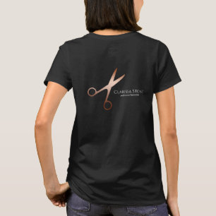 Eleganter Friseursalon der modernen Rose T-Shirt