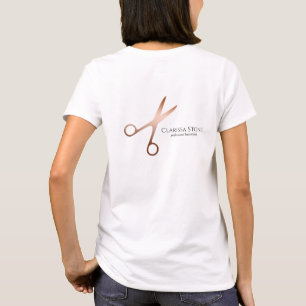 Eleganter Friseursalon der modernen Rose T-Shirt