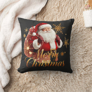 Eleganter Frohe Weihnachten Weihnachtsmann Kissen