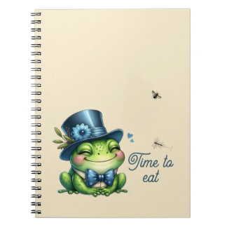 Eleganter Frosch - Zeit zum Essen Notizblock