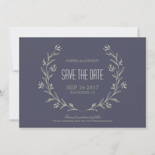 Eleganter Garten Florale rustikale Hochzeit Merken Save The Date