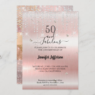 Eleganter Geburtstag Einladung