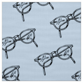 ELEGANTER GEEK CHIC ROUND GLASSES PATTER STOFF