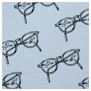 ELEGANTER GEEK CHIC ROUND GLASSES PATTER STOFF