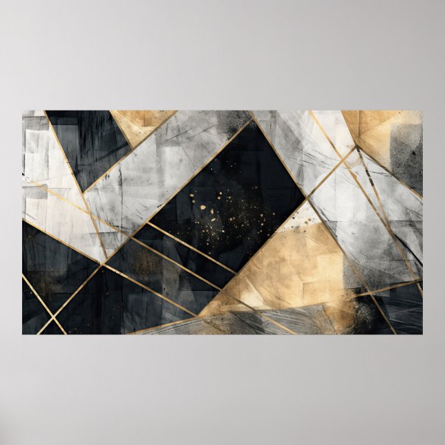 Eleganter gemalter Hintergrund Poster (Vorne)
