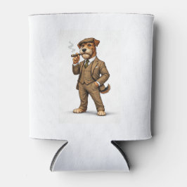 Eleganter Gentleman-Hund Dosenkühler