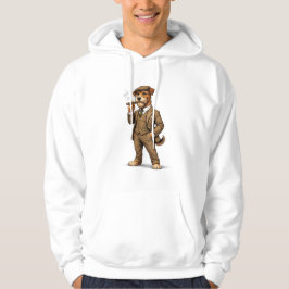 Eleganter Gentleman-Hund Hoodie