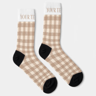 Eleganter Gingham Gingham-Gingham-Gingham-Gingham- Socken