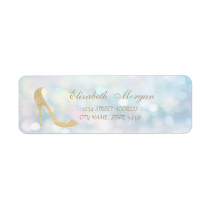 Eleganter girly Bokeh, Glitter High Heel  Adresse