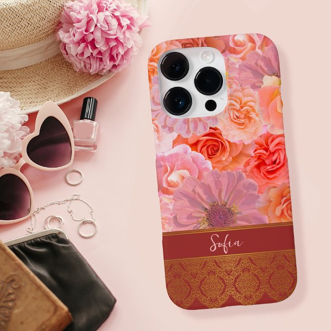 Eleganter Girly Floral Orientaler Individuelle Nam iPhone 16 Pro Hülle (Von Creator hochgeladen)