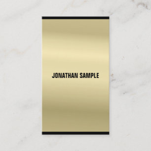 Eleganter Glamour Gold Look Moderner Schlichter Lu Visitenkarte