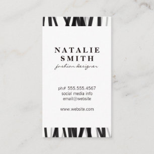 Eleganter Glamour Lines (schwarz / grau) Visitenkarte